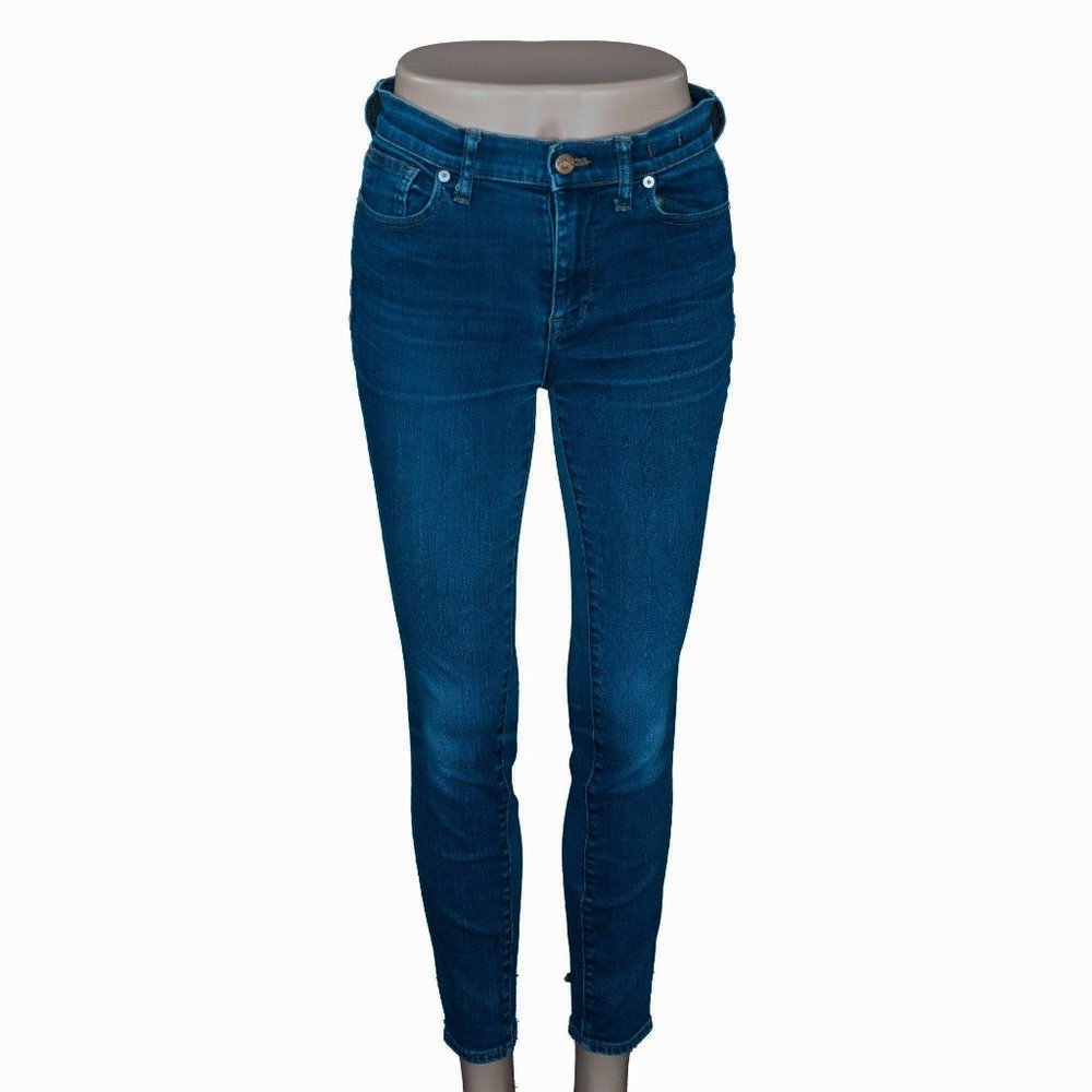 Madewell High Riser Whiskered Faded Skinny Jean 27 - Picture 4 of 13